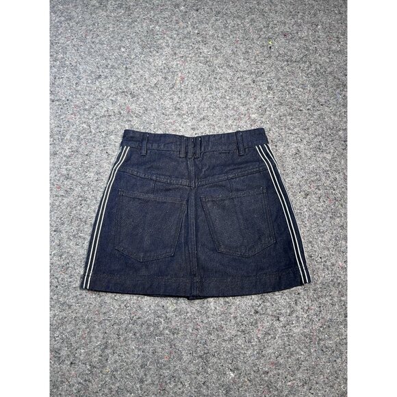 ADIDAS  Denim Mini Skirt Indigo Denim Size XS JJ347 - Picture 6 of 6